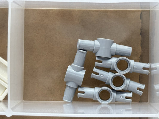 LEGO Parts - Light Bluish Gray Technic Pin 3L Center Pin Hole - No 87082 - QTY 5