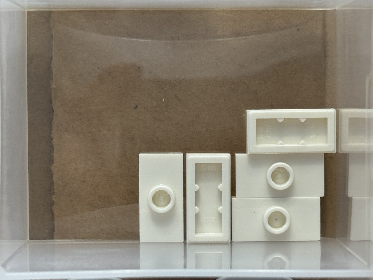 LEGO Parts - White Plate 1 x 2 with 1 Stud (Jumper) - No 15573 - QTY 5