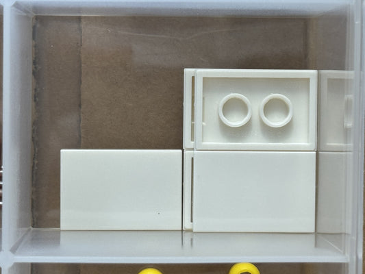 LEGO Parts - White Tile 2 x 3 - No 26603 - QTY 5