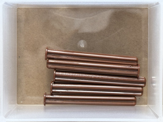 LEGO Parts - Reddish Brown Technic, Axle 5L with Stop - No 15462 - QTY 5