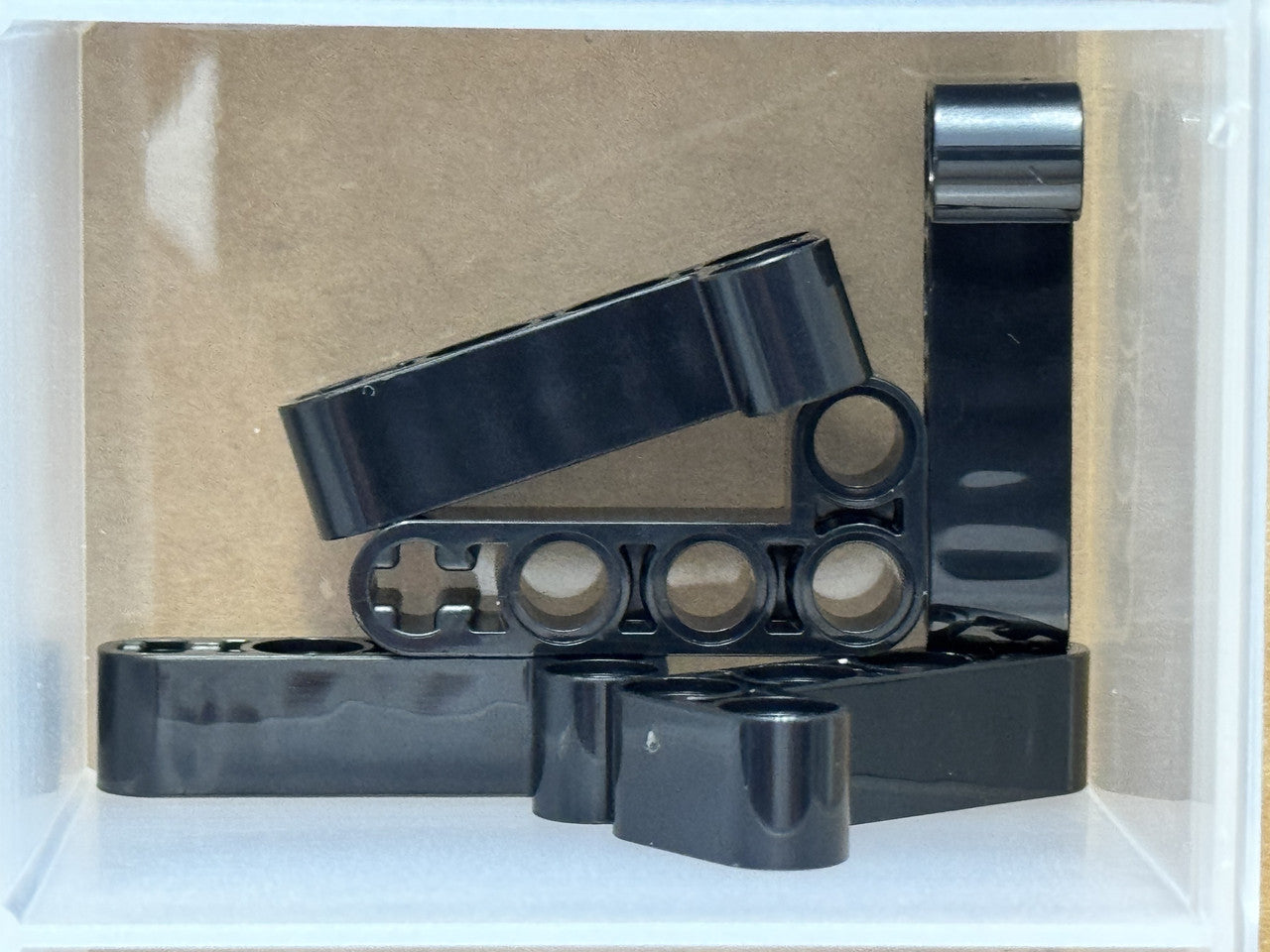 LEGO Parts - Black Technic, Liftarm Bent Thick L-Shape 2 x 4 - No 32140 - QTY 5