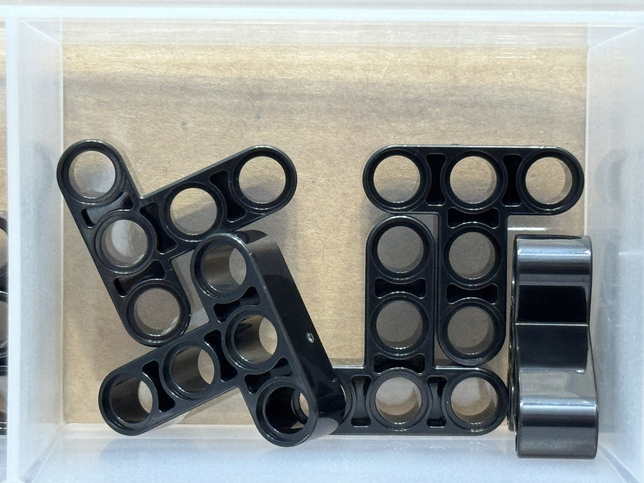 LEGO Parts - Black Technic, Liftarm T-Shape Thick 3 x 3 - No 60484 - QTY 5