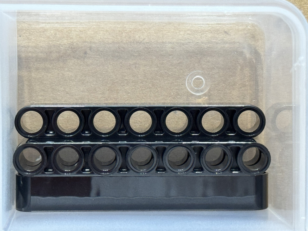 LEGO Parts - Black Technic, Liftarm Thick 1 x 7 - No 32524 - QTY 5