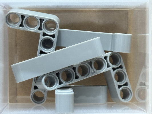 LEGO Parts - Light Bluish Gray Technic Thick L-Shape 3 x 5 - No 32526 - QTY 5