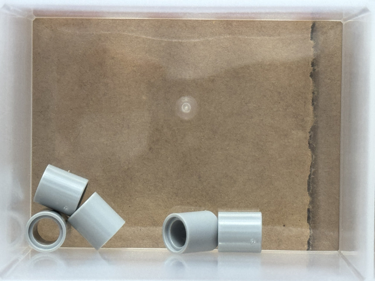 LEGO Parts - Light Bluish Gray Technic Thick 1 x 1 (Spacer) - No 18654 - QTY 5