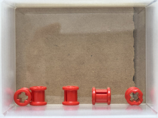 LEGO Parts - Red Technic Bush - No 3713 - QTY 5