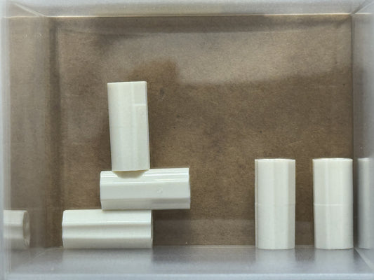 LEGO Parts - White Technic, Axle Connector 2L - No 6538c - QTY 5