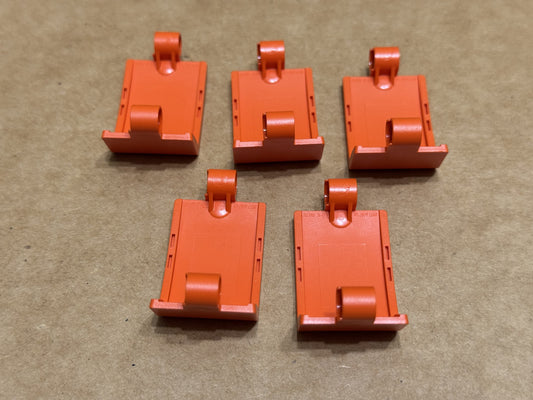 LEGO Parts - Reddish Orange Technic, Panel Curved 3 x 5 x 3 - No 24116 - QTY 5
