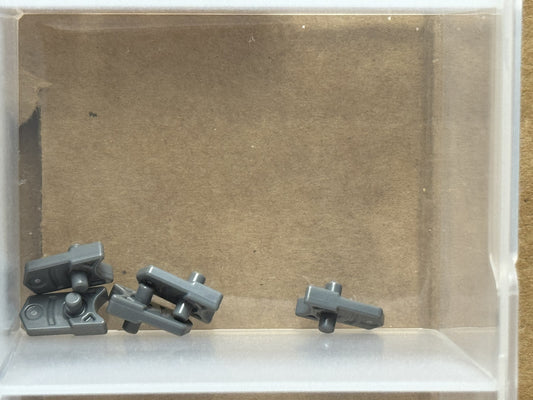 LEGO Parts - Dark Bluish Gray Launcher Part, Trigger for Gun - No 15392 - QTY 5