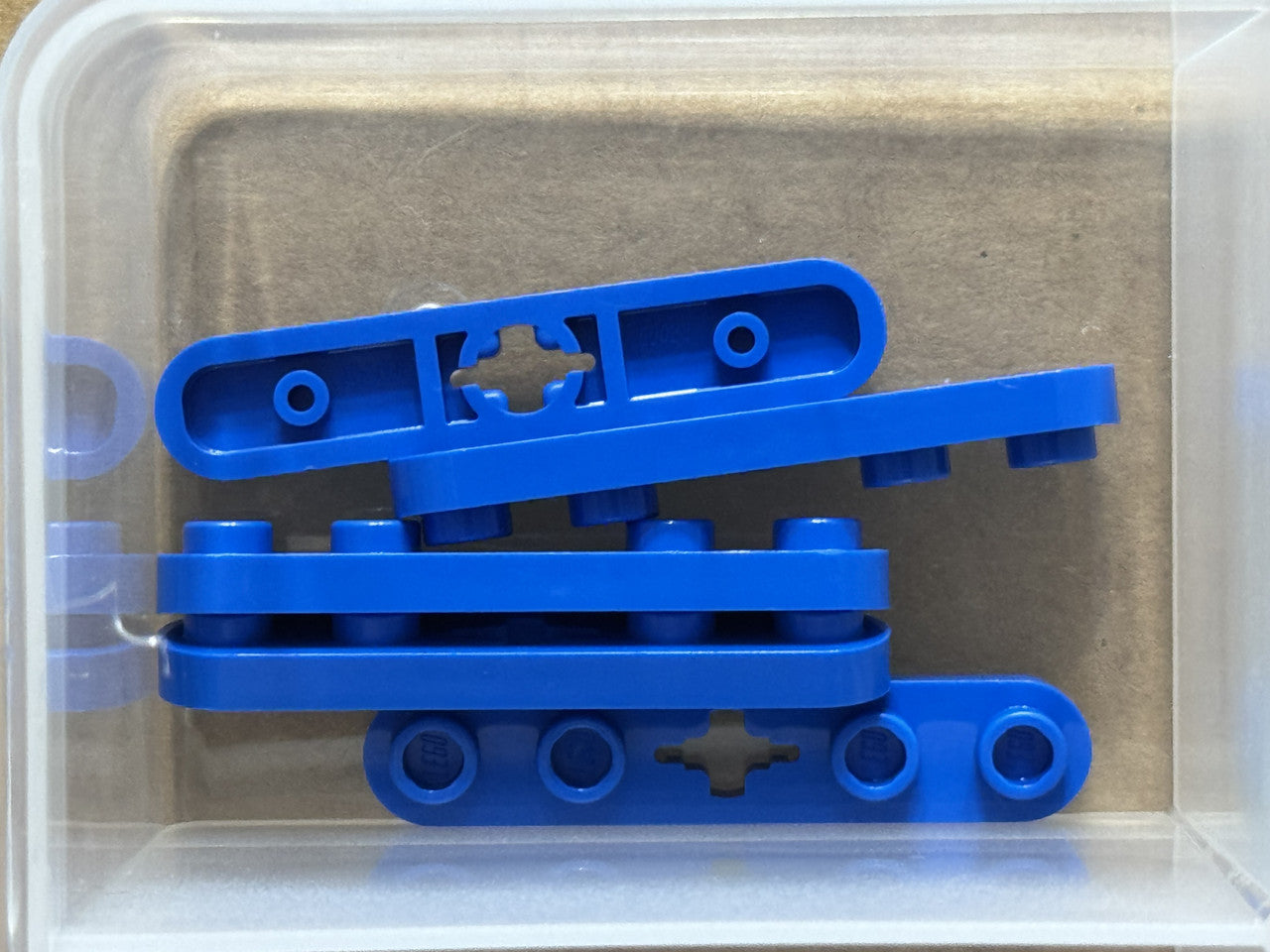 LEGO Parts - Blue Technic, Plate 1 x 5 Smooth Ends, 4 Studs - No 32124 - QTY 5