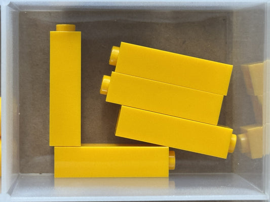 LEGO Parts - Bright Light Orange Brick 1 x 1 x 3 - No 14716 - QTY 5