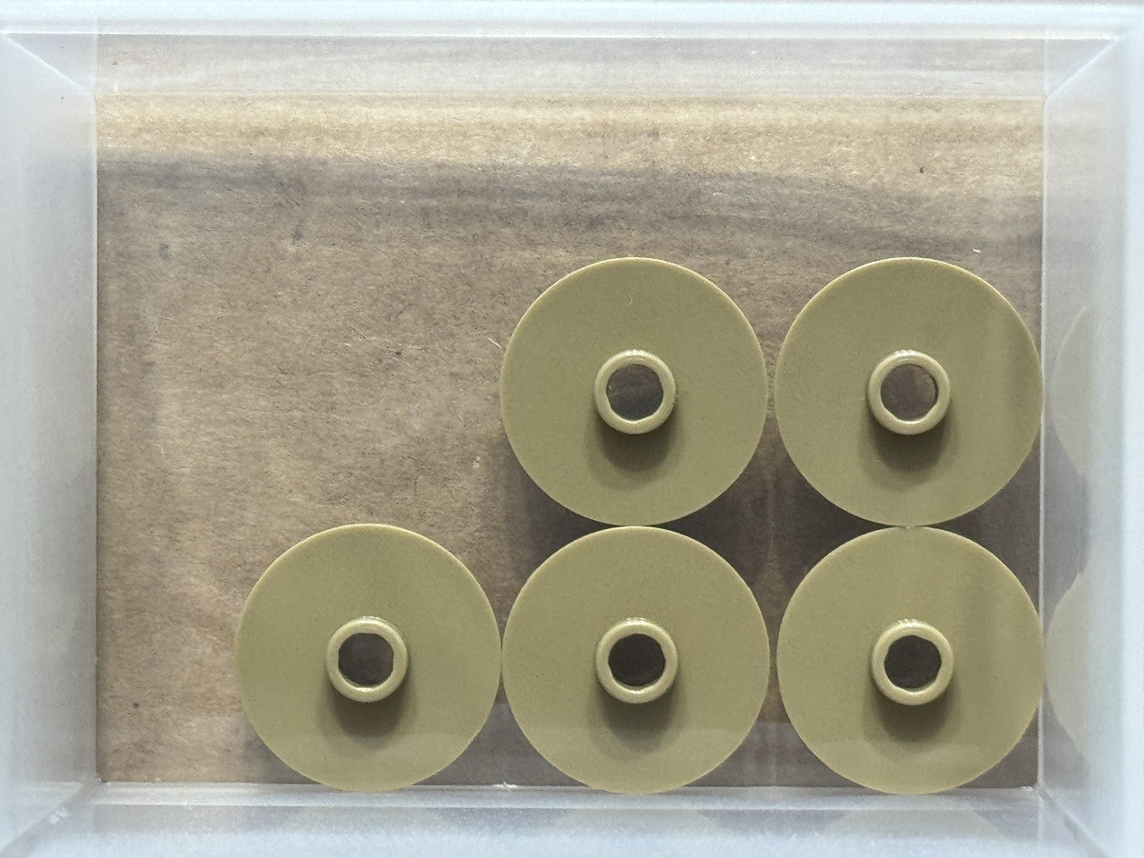 LEGO Parts - Dark Tan Tile, Round 2 x 2 with Open Stud - No 18674 - QTY 5