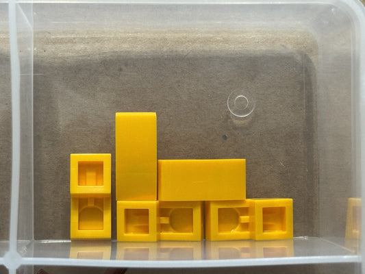 LEGO Parts - Bright Light Orange Slope, Curved 2 x 1 x 2/3 - No 11477 - QTY 5