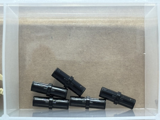 LEGO Parts - Black Technic, Pin with Short Friction Ridges - No 2780 - QTY 5