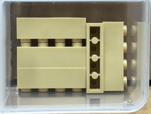 LEGO Parts - Tan Brick 1 x 4 - No 3010 - QTY 5