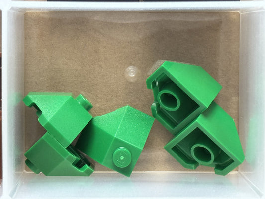 LEGO Parts - Green Wedge 2 x 2 (Slope 45 Corner) - No 13548 - QTY 5