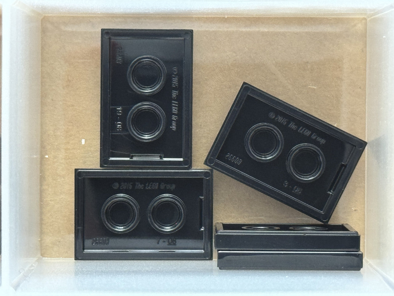 LEGO Parts - Black Tile 2 x 3 - No 26603 - QTY 5