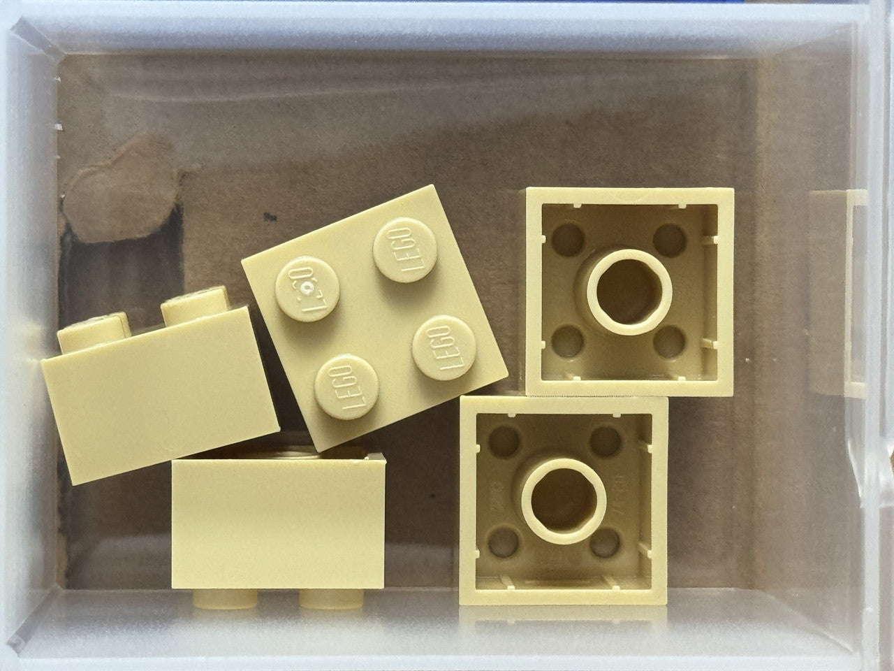 LEGO Parts - Tan Brick 2 x 2 - No 3003 - QTY 5