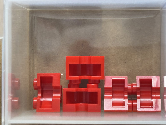 LEGO Parts - Red Cylinder Half 1 x 2 x 1 - No 68013 - QTY 5