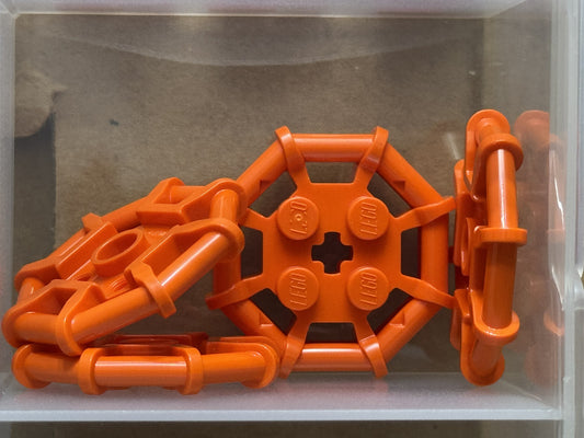 LEGO Parts - Reddish Orange Plate 2 x 2 Bar Frame Octagonal - No 75937 - QTY 5