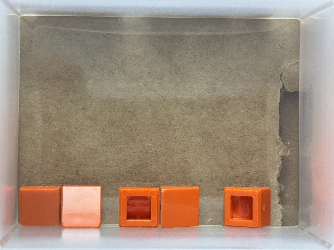 LEGO Parts - Reddish Orange Slope 30 1 x 1 x 2/3 - No 54200 - QTY 5