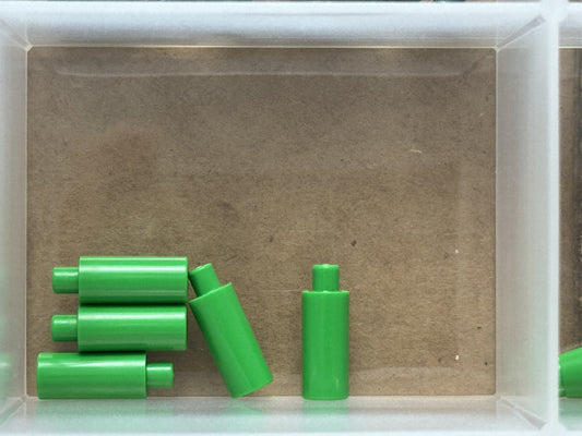 LEGO Parts - Bright Green Minifigure, Utensil Candle - No 37762 - QTY 5