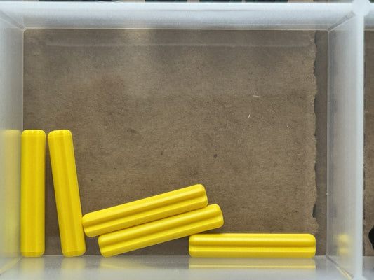 LEGO Parts - Yellow Technic, Axle 3L - No 4519 - QTY 5