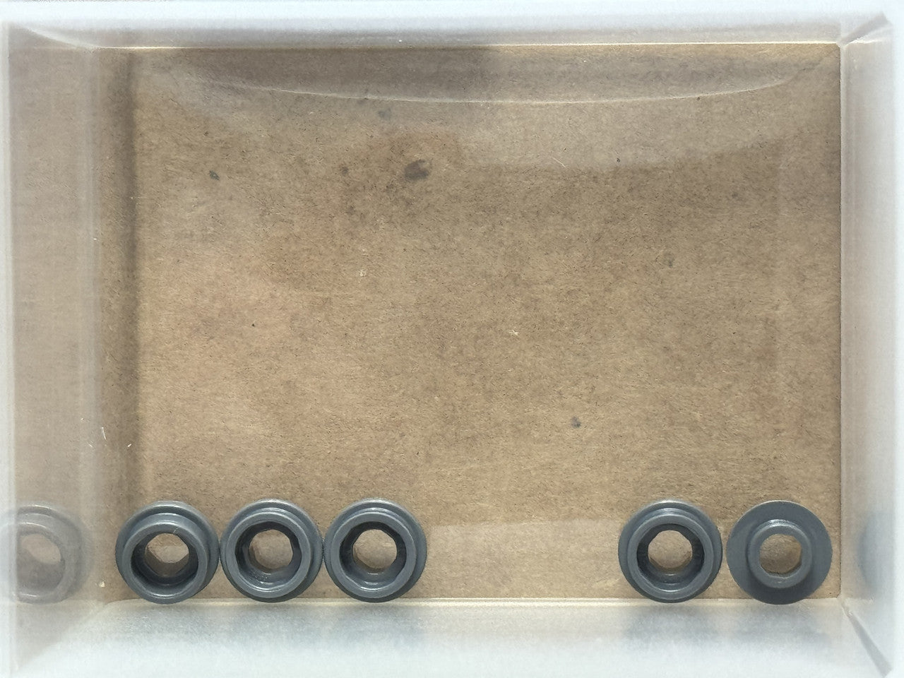 LEGO Parts - Dark Bluish Gray Plate, Round 1 x 1 Open Stud - No 85861 - QTY 5