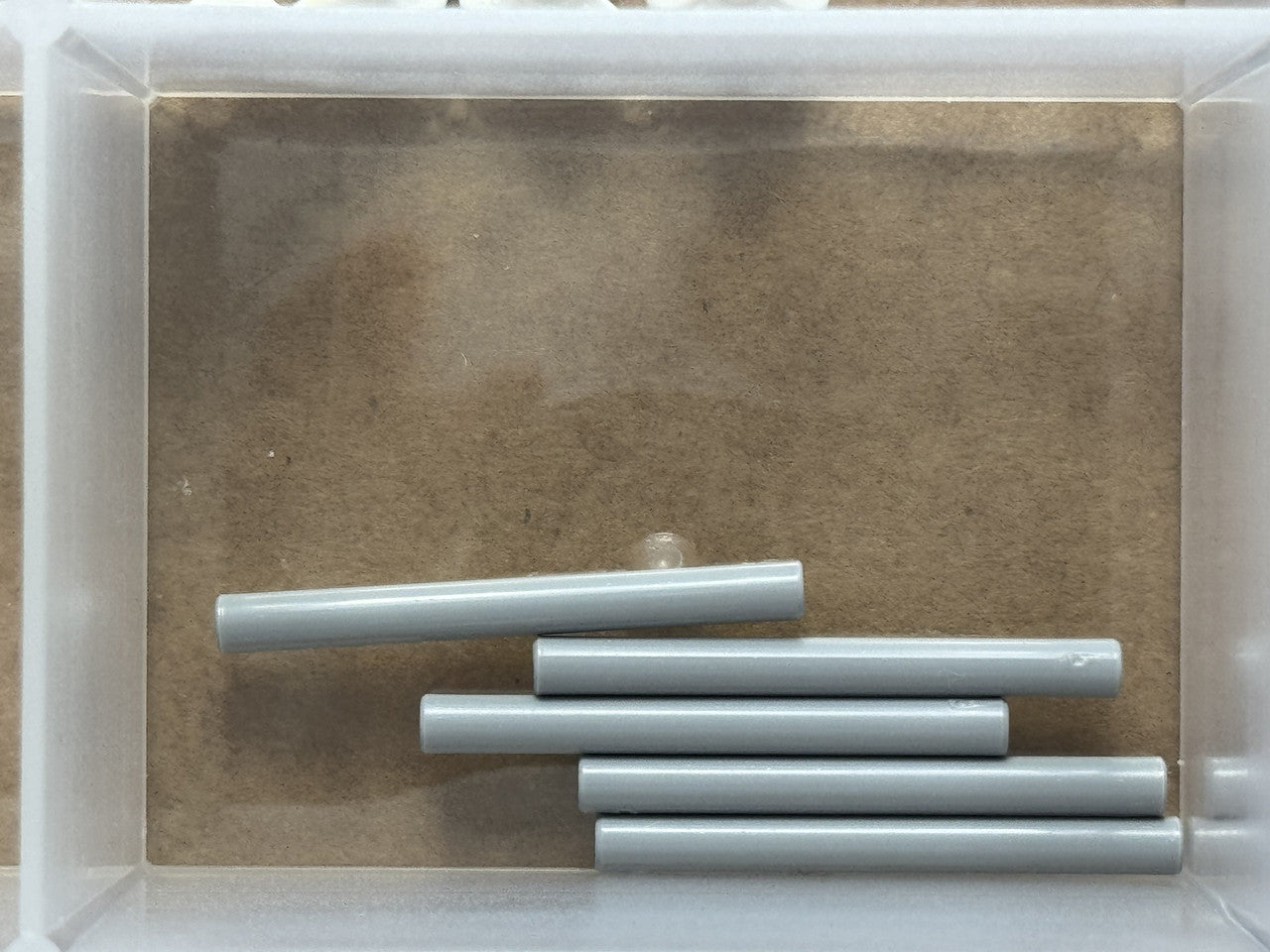 LEGO Parts - Light Bluish Gray Bar 4L (Lightsaber Blade) - No 30374 - QTY 5