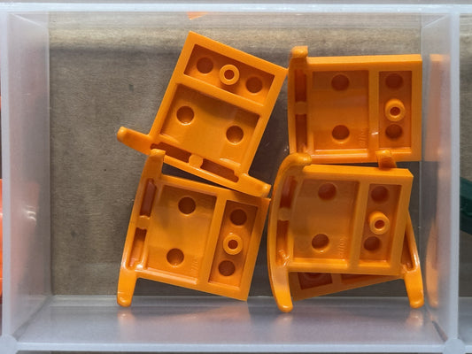 LEGO Parts - Orange Vehicle, Mudguard 3 x 3 x 1 Arch Round - No 49097 - QTY 5
