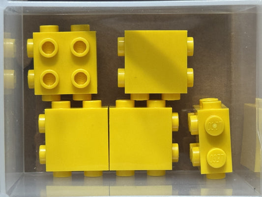 LEGO Parts - Yellow Brick 1 x 2 x 1 2/3 Studs Side Ends - No 67329 - QTY 5