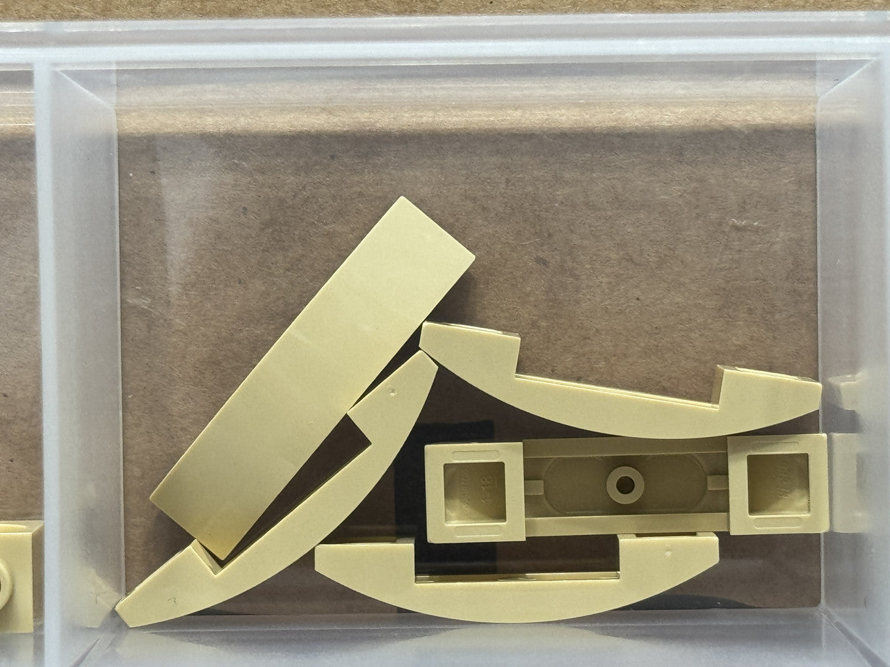 LEGO Parts - Tan Slope, Curved 4 x 1 x 2/3 Double - No 93273 - QTY 5