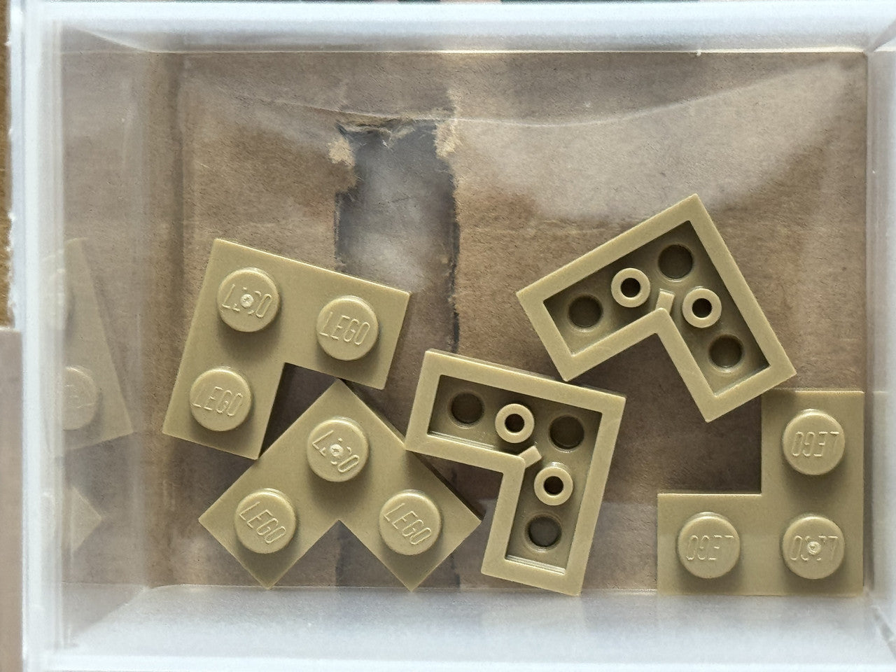 LEGO Parts - Dark Tan Plate 2 x 2 Corner - No 2420 - QTY 5