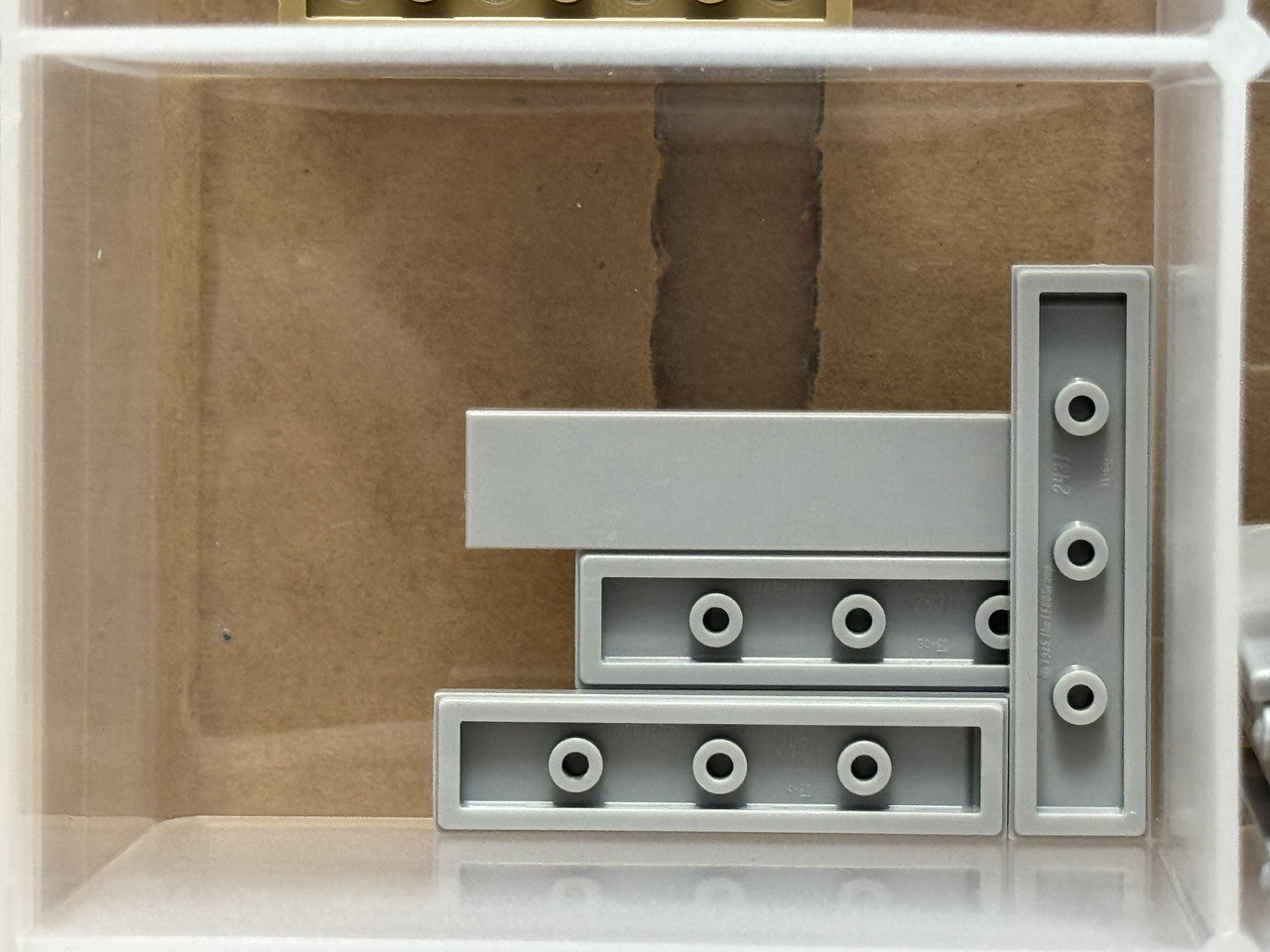 LEGO Parts - Light Bluish Gray Tile 1 x 4 - No 2431 - QTY 5