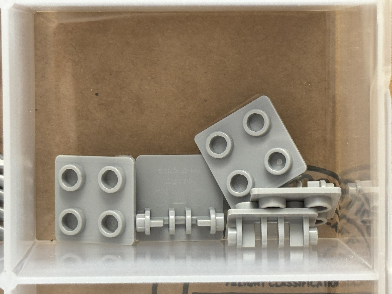 LEGO Parts - Light Bluish Gray Hinge Brick 2 x 2 Top Plate - No 6134 - QTY 5
