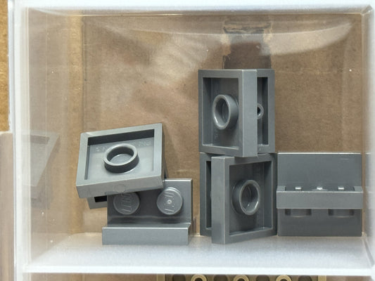 LEGO Parts - Dark Bluish Gray Bracket 2 x 2 - 1 x 2 Centered - No 41682 - QTY 5