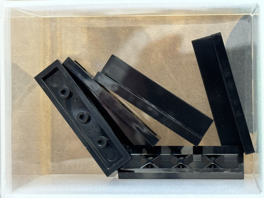 LEGO Parts - Black Fence 1 x 4 x 1 Lattice - No 3633 - QTY 5