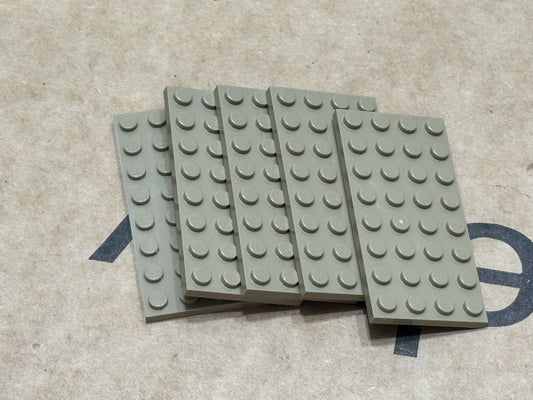 LEGO Parts - Dark Tan Plate 4 x 8 - No 3035 - QTY 5