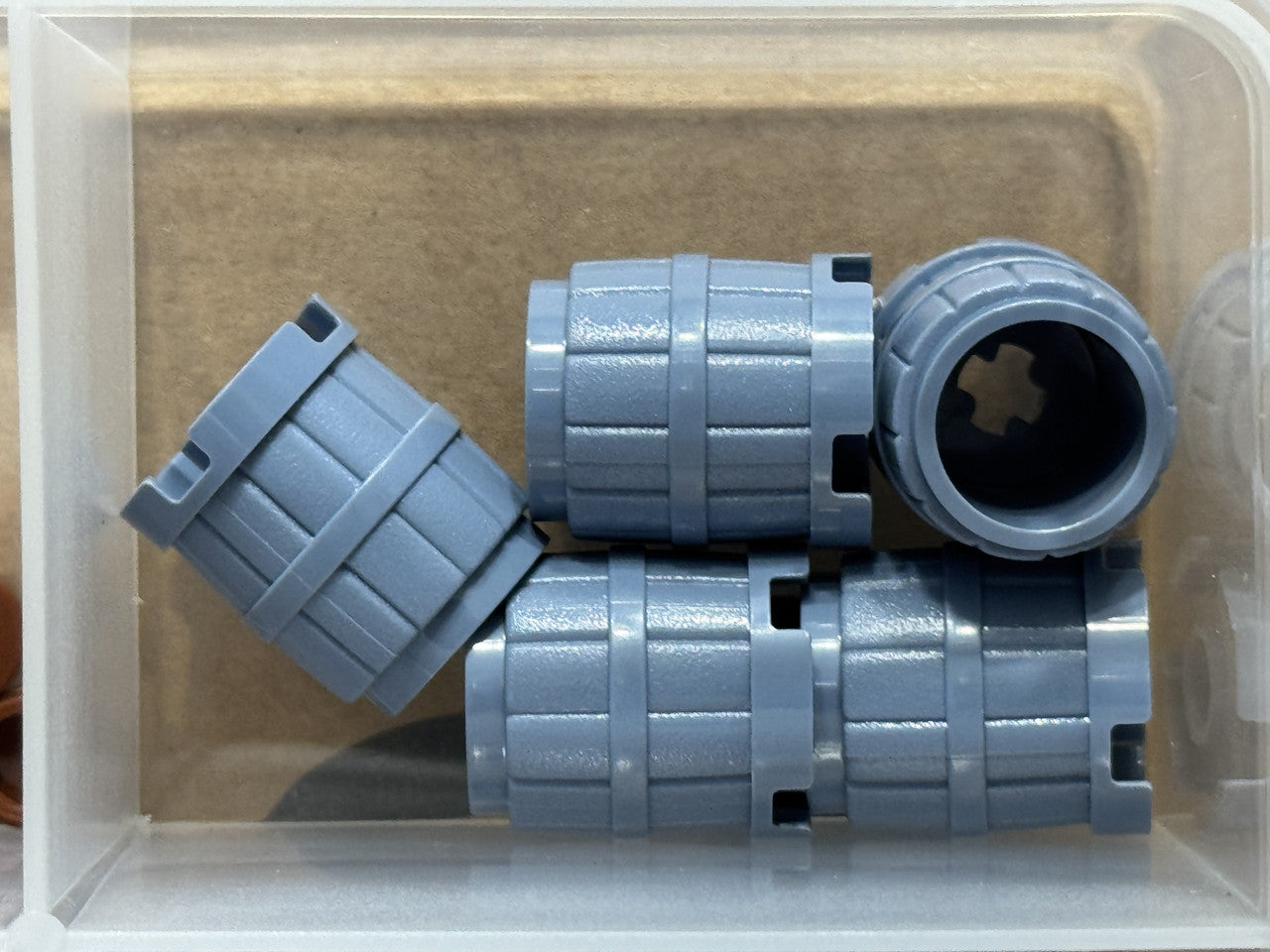 LEGO Parts - Sand Blue Container, Barrel 2 x 2 x 2 - No 2489 - QTY 5