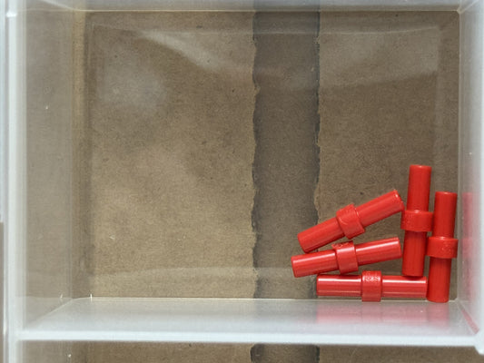LEGO Parts - Red Bar 2L with Stop Ring - No 78258 - QTY 5