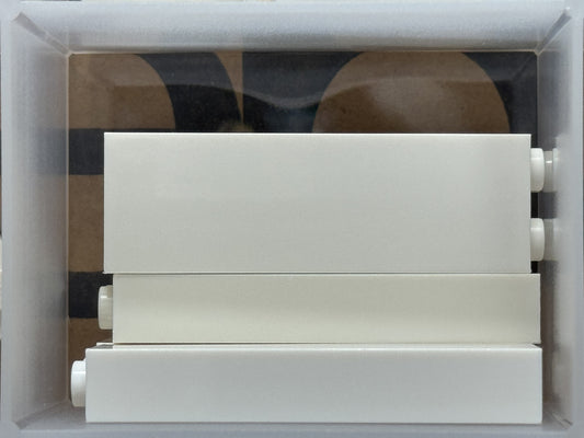 LEGO Parts - White Brick 1 x 2 x 5 - No 2454 - QTY 5