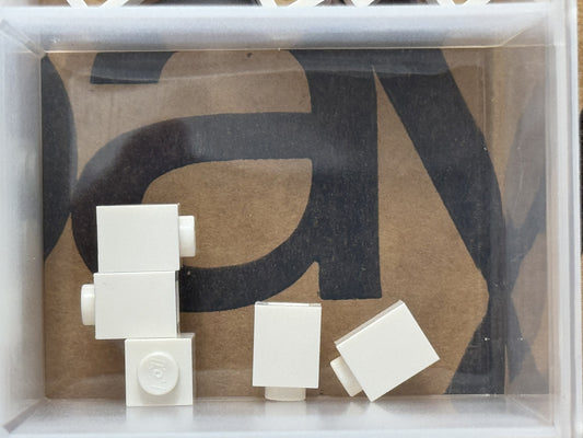 LEGO Parts - White Brick 1 x 1 - No 3005 - QTY 5