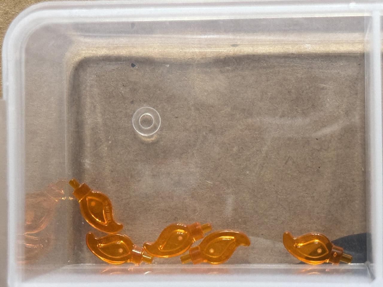 LEGO Parts - Trans-Orange Wave Rounded (Candle Flame) - No 37775 - QTY 5