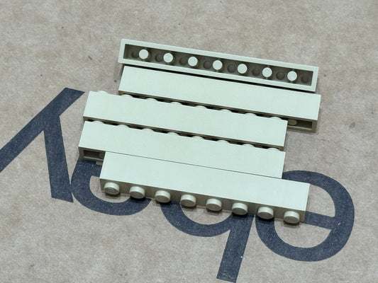 LEGO Parts - Tan Brick 1 x 8 - No 3008 - QTY 5