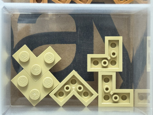 LEGO Parts - Tan Plate 2 x 2 Corner - No 2420 - QTY 5