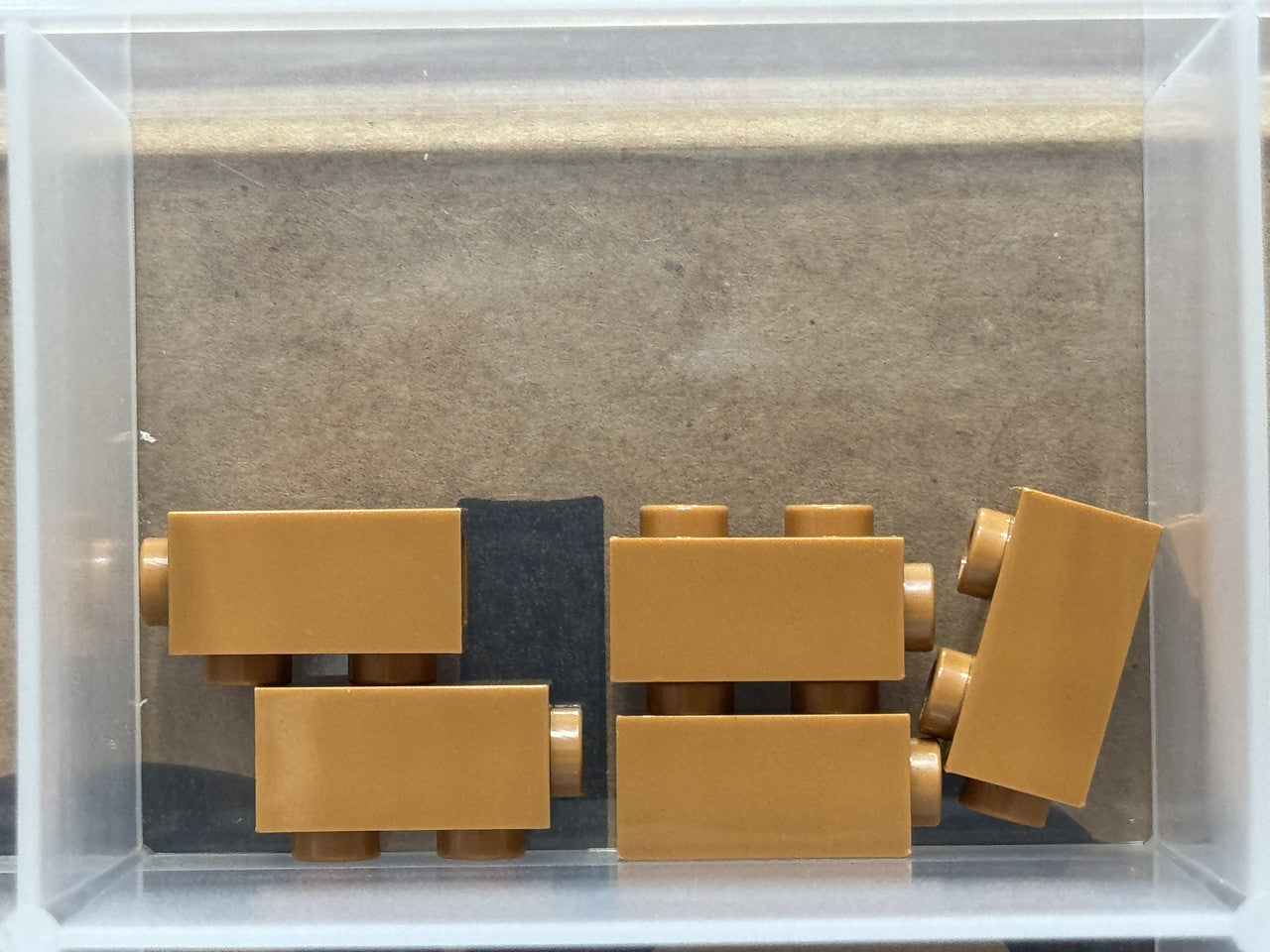 LEGO Parts - Medium Nougat Brick 1 x 1 x 1 2/3 Studs on Side - No 32952 - QTY 5
