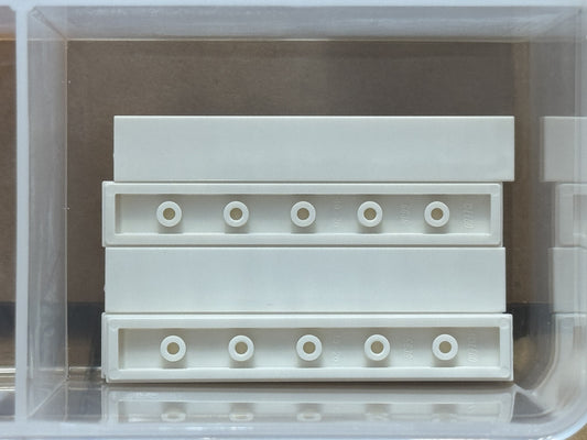 LEGO Parts - White Tile 1 x 6 - No 6636 - QTY 5