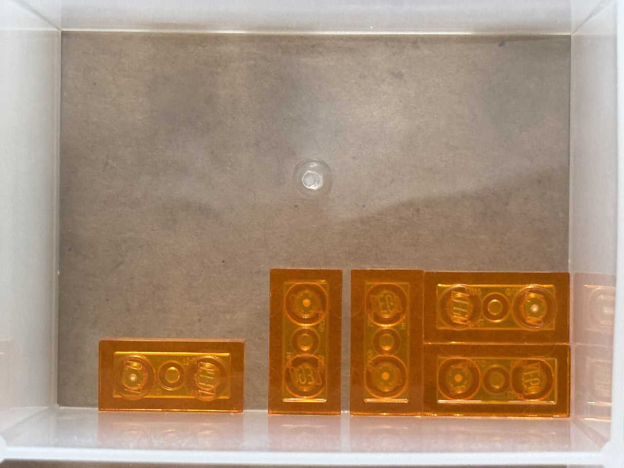 LEGO Parts - Trans-Orange Plate 1 x 2 - No 3023 - QTY 5