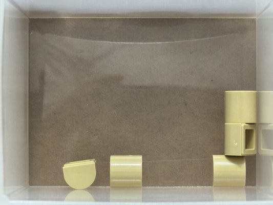 LEGO Parts - Tan Slope, Curved 1 x 1 x 2/3 Double - No 49307 - QTY 5