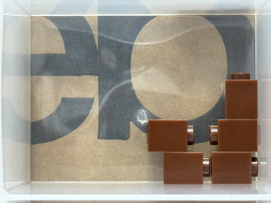 LEGO Parts - Reddish Brown Brick 1 x 1 - No 3005 - QTY 5